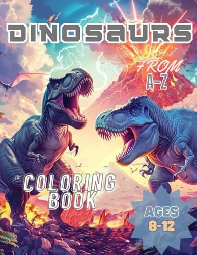 Dinosaurs From A-Z Dinosaur Coloring Book From A-Z