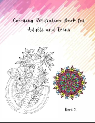 Coloring Relaxation Book for Adults and Teens Mandalas