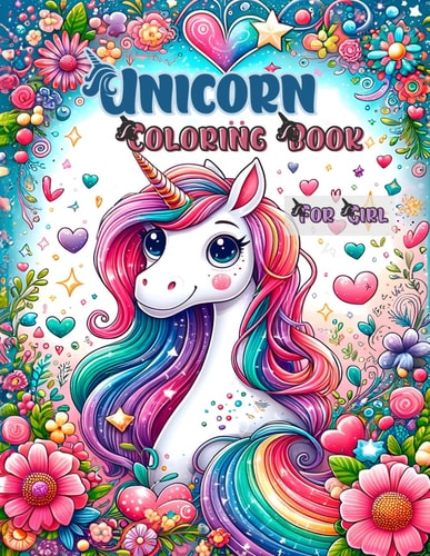 Unicorn Coloring Book for Girls A Coloring Adventure for Unicorn Lovers - Illuminate Fantastic Scenes, Ignite Imagination, Brighten Your Days
