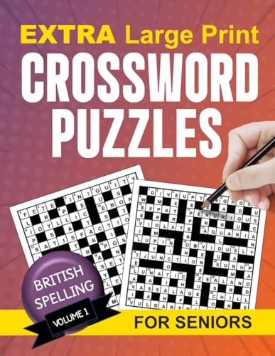 Extra Large Print Crossword Puzzles for Adults and Seniors Easy to Read Puzzles with Solutions