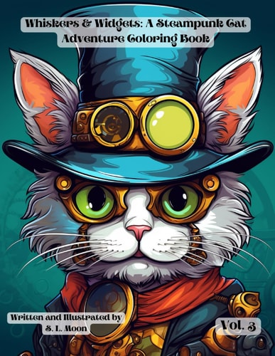 Whiskers & Widgets A Steampunk Cat Adventure Coloring Book: Volume 3