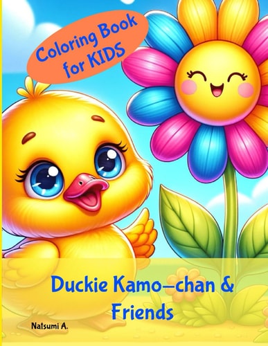 Coloring Book Duckie Kamo-chan & Friends