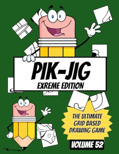 Pik-Jig Pen and Ink Grid Adventures - Dive Into Artistic Exploration with this Activity Book for Adults: Embark on an Artistic Journey with this Art Inspiration Book