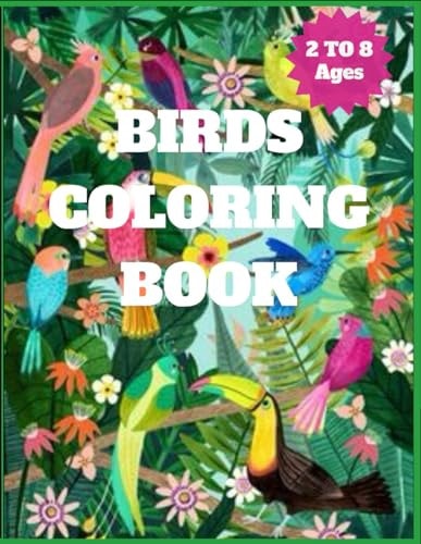 Birds Coloring Book Preschool Birds Coloring Book for Kids Age 2 to 8