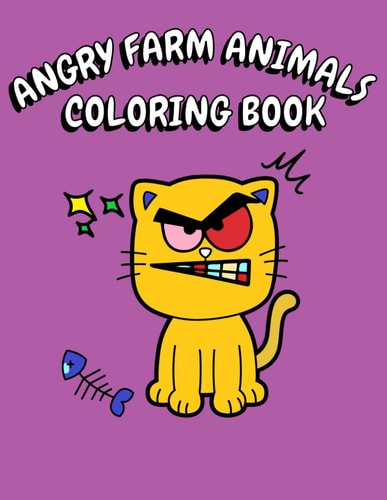 Angry Farm Animals Coloring Book