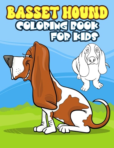 Basset Hound Coloring Book For Kids Amusing Basset Hound Coloring Pages for Boys and Girls, Perfect for Preschool and Kindergarten