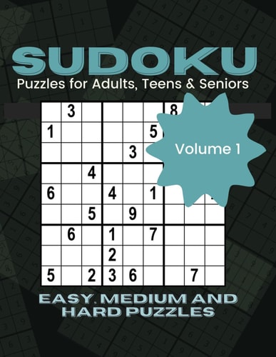 Sudoku Puzzles For Adults 8.5*11 Large Print Easy to Hard Sudoku Puzzle Logic Activity Book