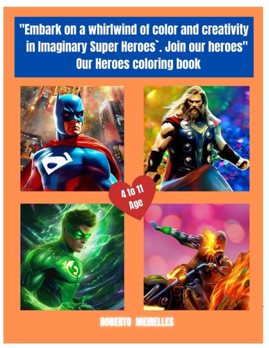 "Embark on a Whirlwind of Color and Creativity in 'Imaginary Super Heroes'. Join Our Heroes" Our Heroes Coloring Book