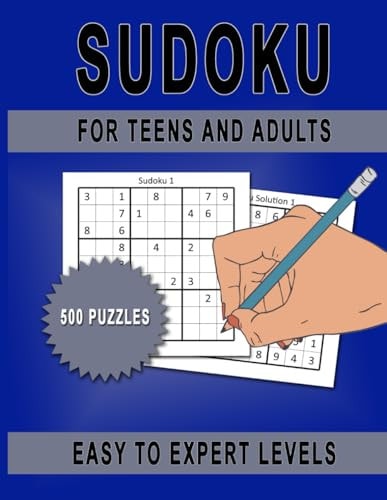 Sudoku For Teens And Adults Easy To Expert Levels