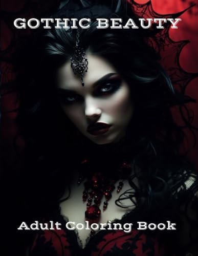 Gothic Beauty Adult Coloring Book