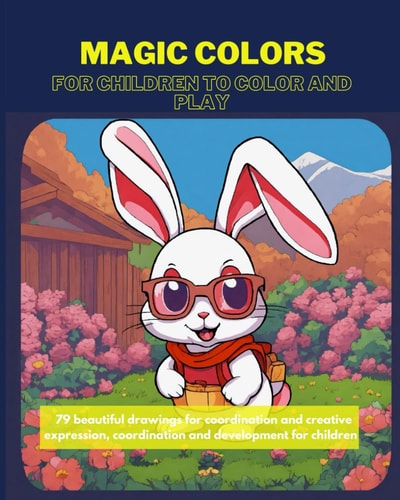 Magic Colors Coloring Book for Learning Colors and Shapes for Children to Develop Creative Expression