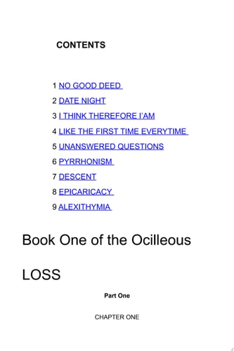 LOSS: The first book of the Ocilleous