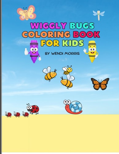 WIGGLY BUGS COLORING BOOK FOR KIDS.