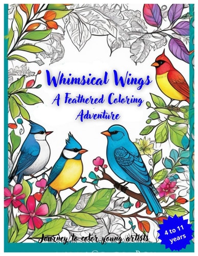 Whimsical Wings A Feathered Coloring Adventure