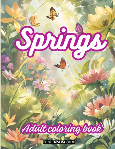Spring Adult Coloring Book