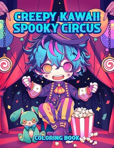 Creepy Kawaii Spooky Circus Coloring Book Pastel Goth Cute and Creepy Coloring Pages for Adults