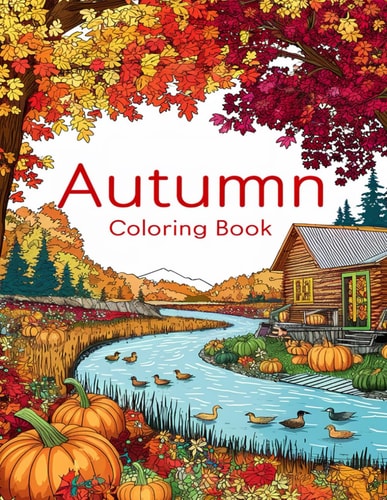 Country Autumn Coloring Book Dive Into the Beauty of Fall with 50 Unique Drawings of Rural Scenes, Traditional Decor, and Rustic Charm for Total Relaxation!