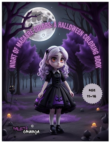 Night of Macabre Colors A Halloween Coloring Book.