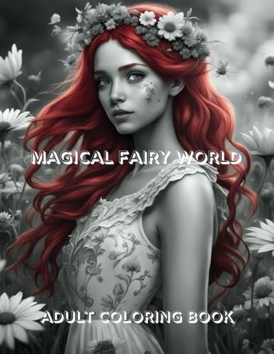 Magical Fairy World Adult Coloring Book