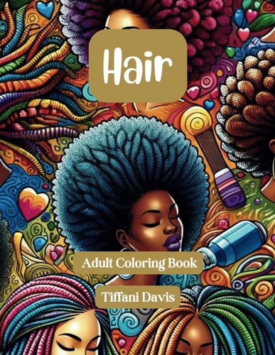 Hair Adult Coloring Book