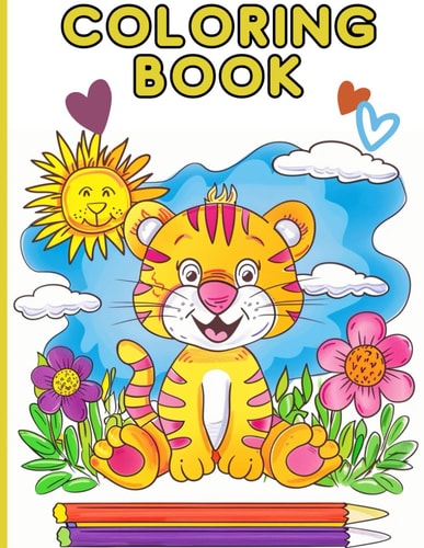 Best Coloring Book Coloring Book for Children, 50 Motives, for Children at the Age of 4-9