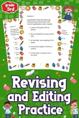 Revising and Editing Practice 3rd Grade Enhance Writing Skills with Engaging 3rd Grade Revising and Editing Exercises. Perfect for Young Learners to Refine Their Writing Abilities