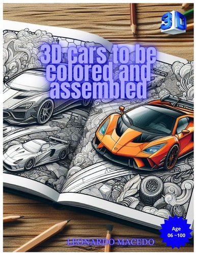 3D Cars to be Colored and Assembled