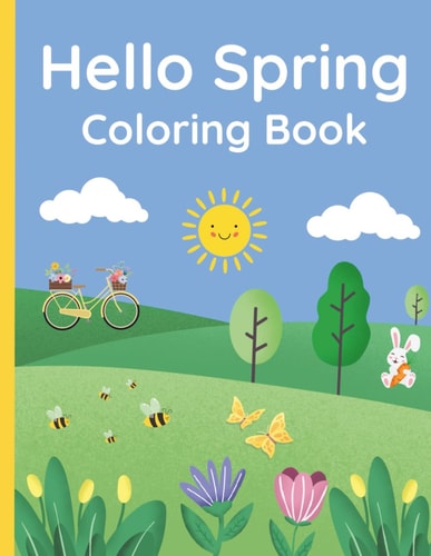 Hello Spring Coloring Book