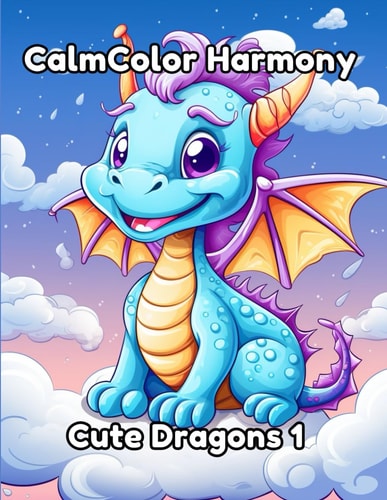 CalmColor Harmony Cute Dragons 1