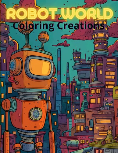 Robot World Coloring Creations Coloring Book for Kids Ages 4-7