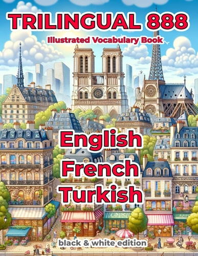 Trilingual 888 English French Turkish Illustrated Vocabulary Book Help Your Child Master New Words Effortlessly