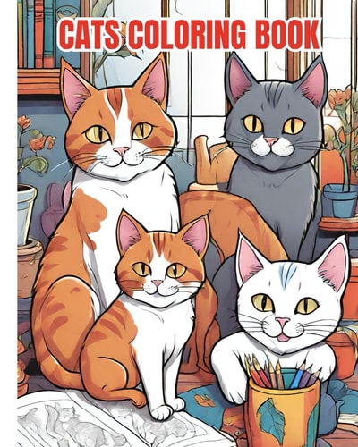 Cats Coloring Book Kitten Cuties A Fun and Easy Coloring Pages, Adorable Cats Coloring Book for Cat Lovers, Girls, Kids, Teens, Adults