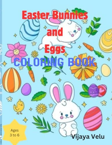 Easter Bunnies and Eggs Coloring Book