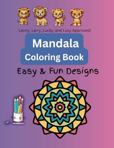 Mandala Coloring Book Easy and Fun Designs