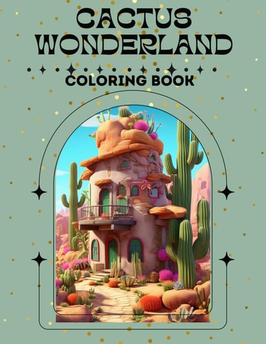 Cactus Coloring Book Enchanted Cactus Haven A Miniature World of Secret Wonders Coloring Adventure