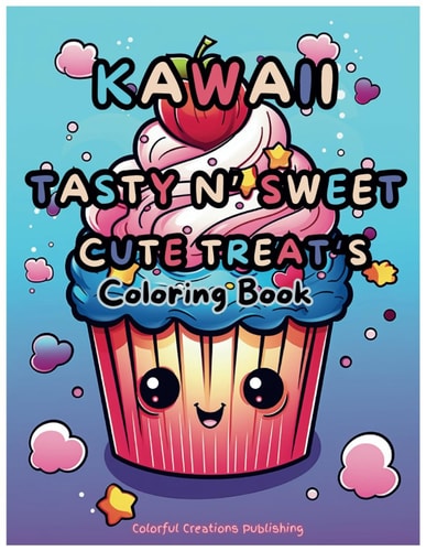 Kawaii Tasty N' Sweet Treat's Coloring Book