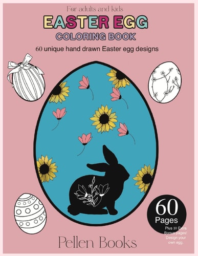 Easter Egg Coloring Book 60 Unique Easter Egg Designs