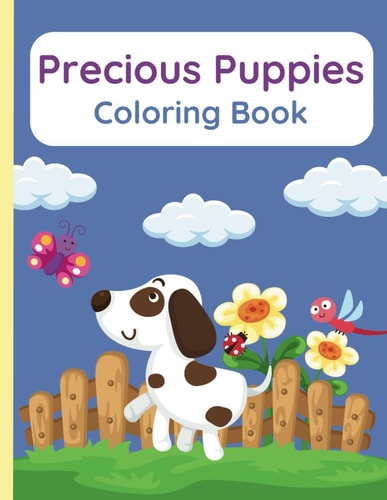 Precious Puppies Coloring Book