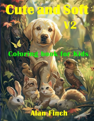 Cute and Soft V2 Coloring Book for Kids and Young Teens.