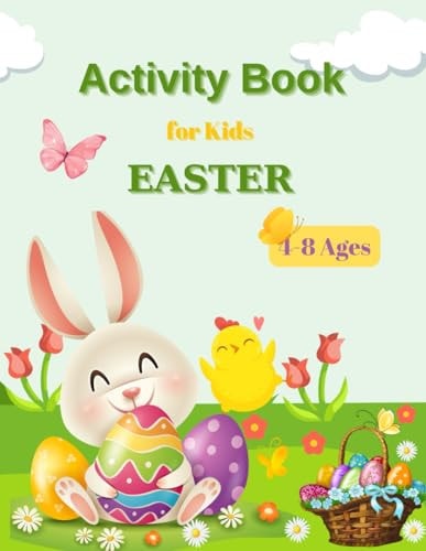 Activity Book for Kids EASTER Coloring, Dot to Dot, Writing, Mandalas, Mazes and More