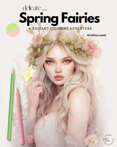 Delicate Spring Fairies A Radiant Coloring Adventure