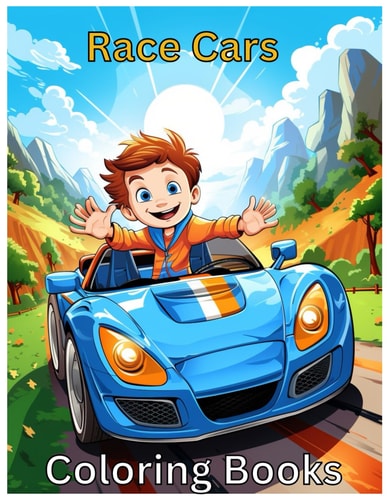 Race Cars Coloring Books