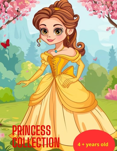 Coloring Kids Book Princess Collection