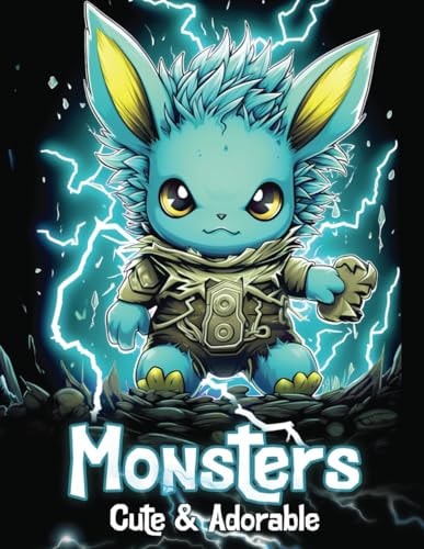 Cute & Adorable Monsters Coloring Book for Adults and Teens With Creepy Mini-Monsters for Relaxation & Mindfulness