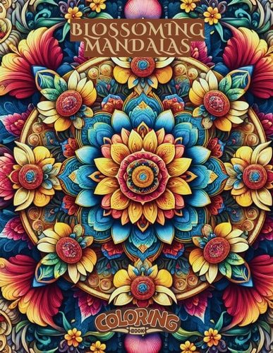 Blossoming Mandalas Coloring Book Discover Serenity in Color: A Collection of 120 Blossoming Mandalas for Artistic Bliss