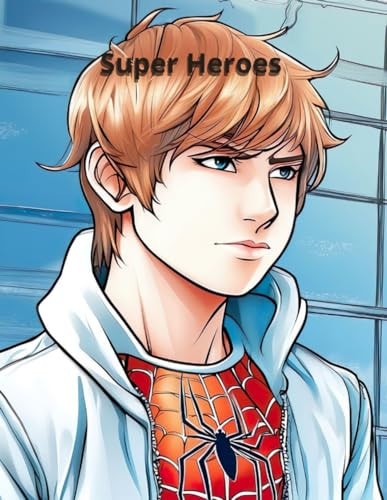 Coloring Book for Children with Various Superheroes