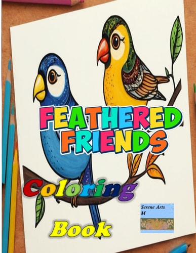 Feathered Friends Coloring Book Birds