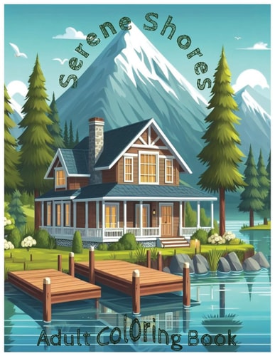 Serene Shores Adult Coloring Book