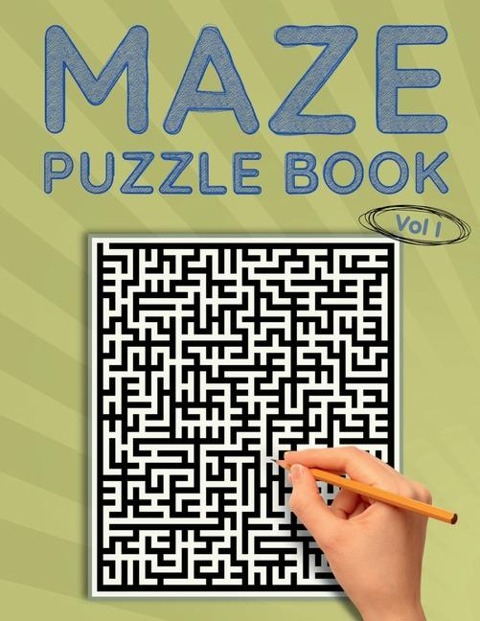 Maze Puzzle Book, Vol I: Classic Simple Mazes, 80 Medium Difficulty Puzzles to Solve, Great for Kids, Teens, Adults & Seniors, Stress Relief & Relaxation