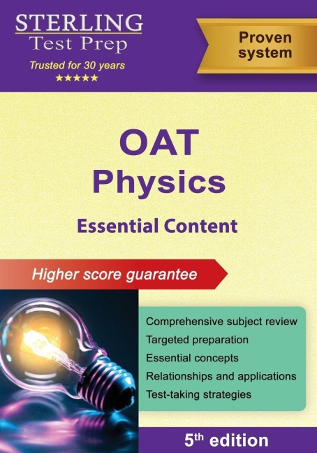 OAT Physics Essential Content: Comprehensive Subject Review for OAT Test Prep